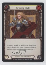 2020 Flesh and Blood - Crucible of War Unlimited Twinning Blade (Yellow) #CRU082