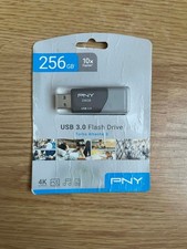 New PNY Turbo Attach  3, 256GB USB 3.0 Flash Drive, 10 X Faster, 4K Ultra HD
