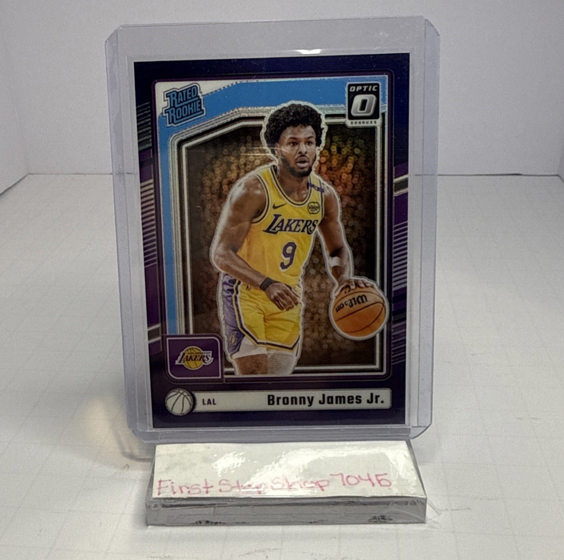 2024-25 Optic Bronny James Jr. PURPLE PRIZM RATED ROOKIE #282 Lakers Panini RC