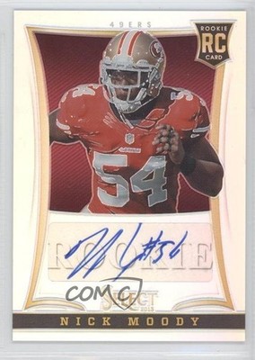 2013 Panini Select Silver Prizm Rookie Auto 136/199 Nick Moody #283 Auto RC 0a1