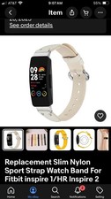 Replacement Slim Nylon Sport Strap Watch Band For Fitbit inspire 1/HR Inspire 2