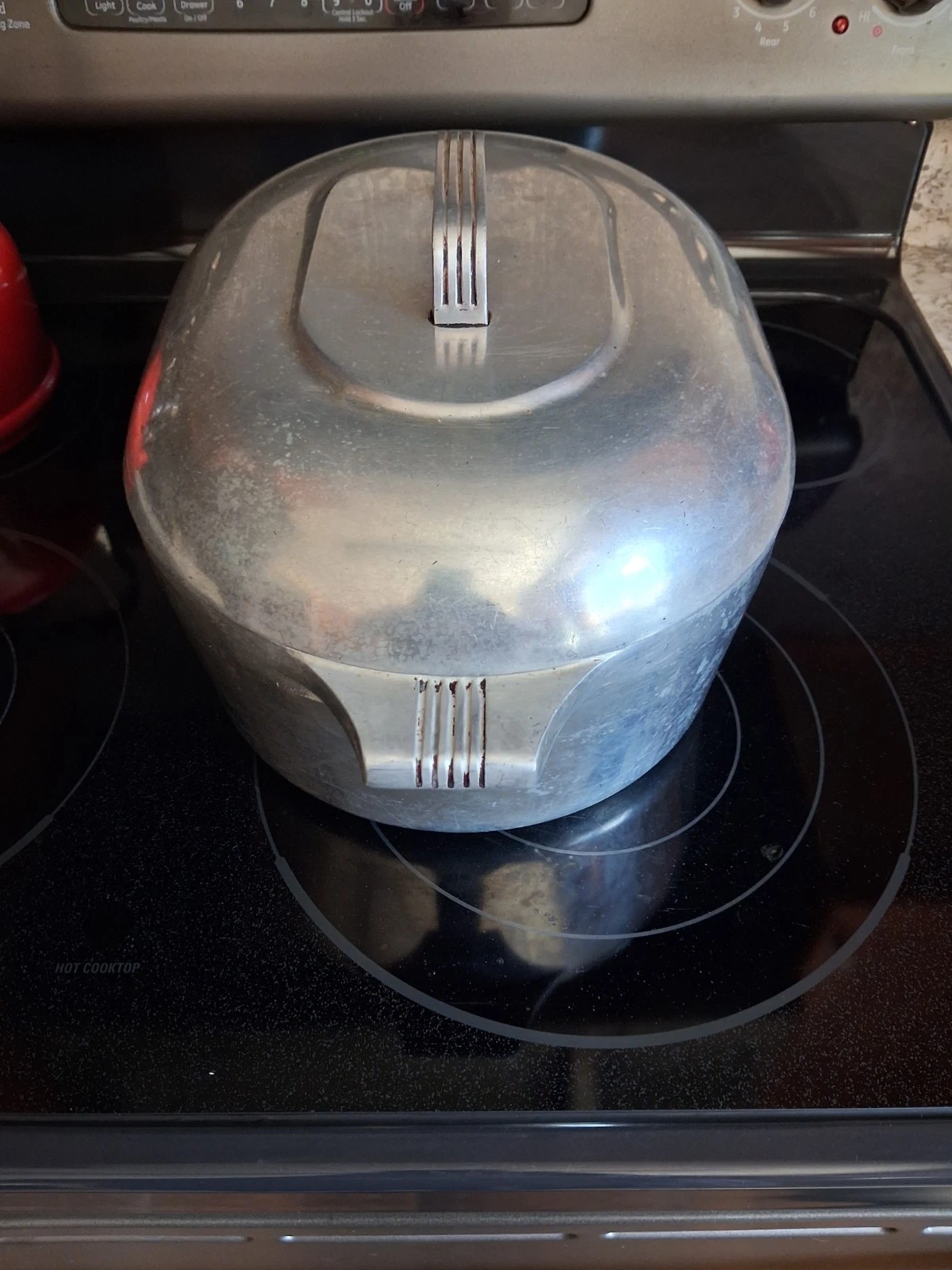 Vintage Magnalite 7 Qt Oval Roaster Dutch Oven Lid Insert Wagner Ware