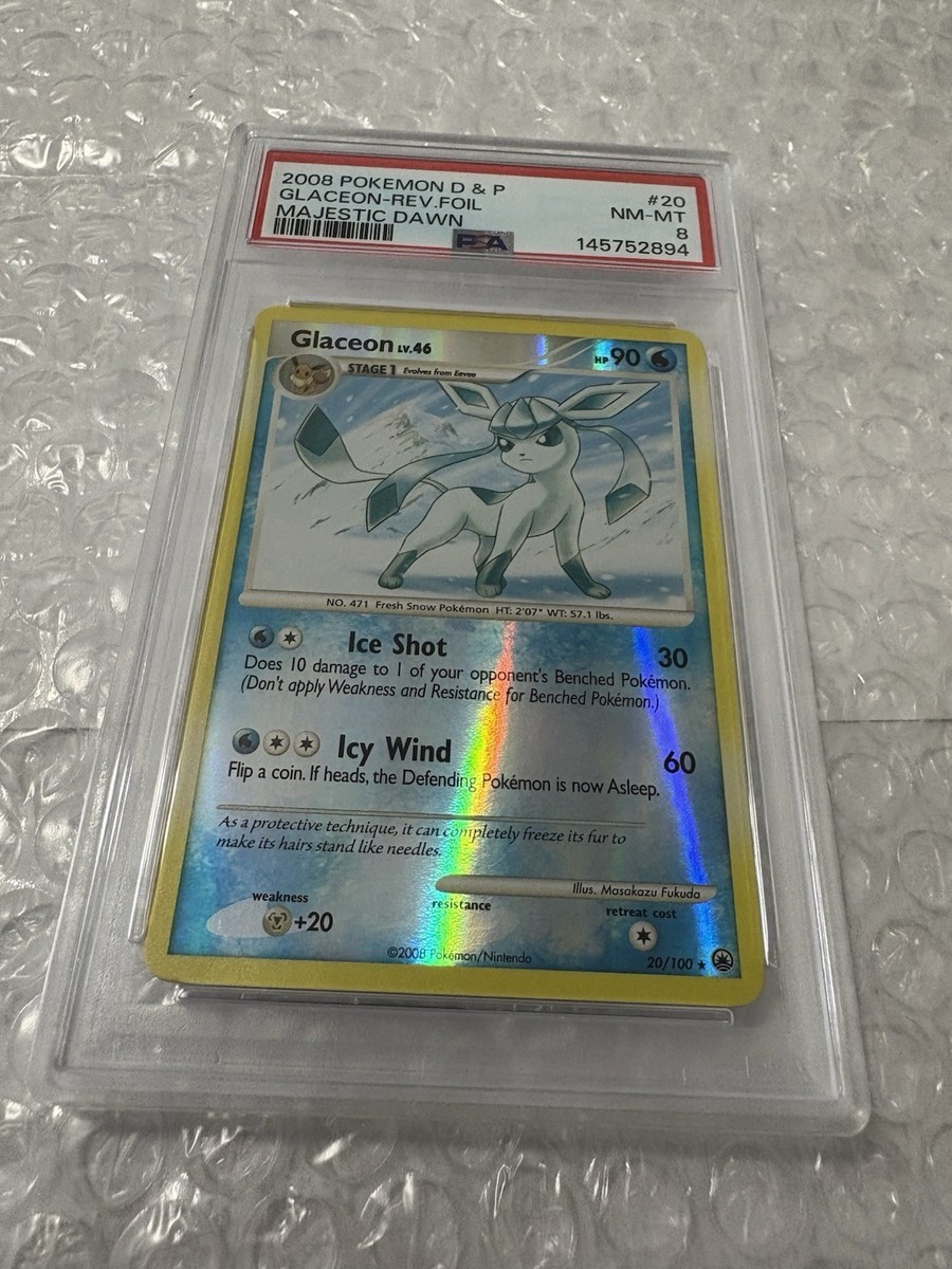 【希少】海外 ポケモンカード フリーザー ホロMajestic Dawn Glaceon 20/100 Majestic Dawn Reverse Holo for sale online | eBay