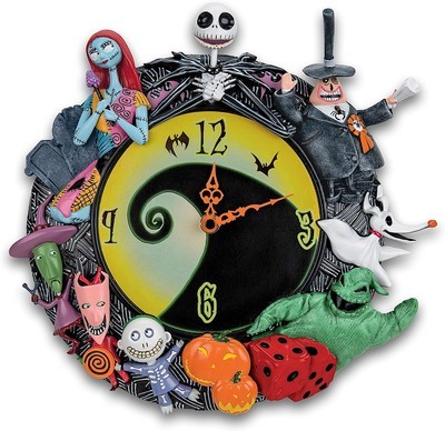 The Nightmare Before Christmas Glow In Dark Wall Clock The Bradford Exchange
