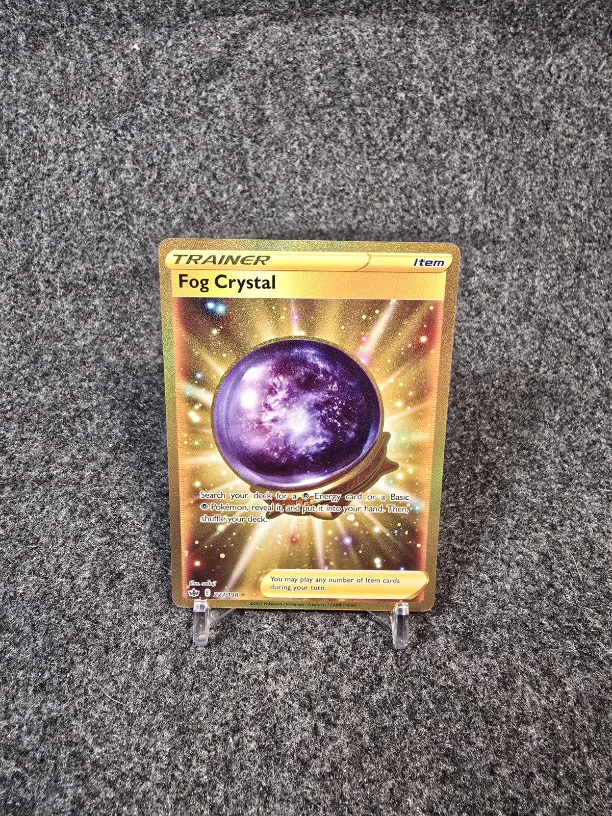 Pokemon Tcg Fog Crystal Secret  227/198 Chilling Reign Lightly Played