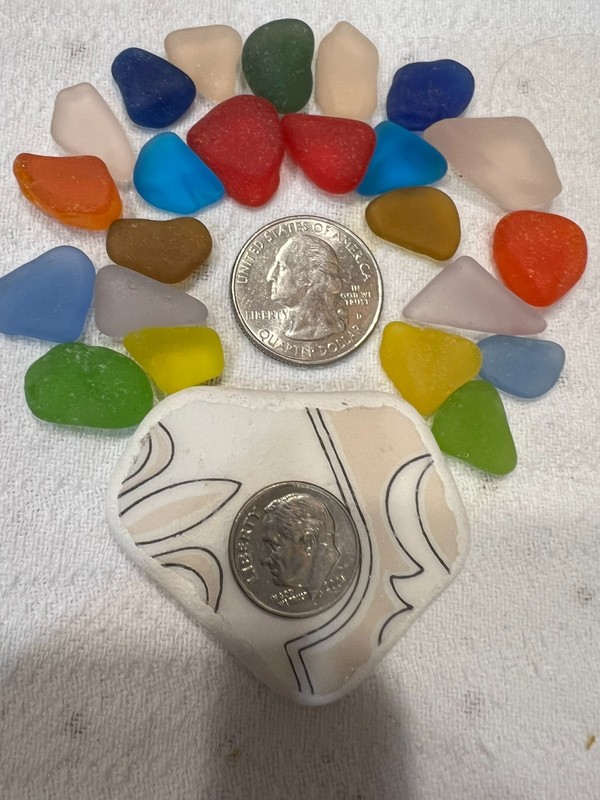 Genuine Surf Tumbled Sea Glass: A Rainbow of Colors