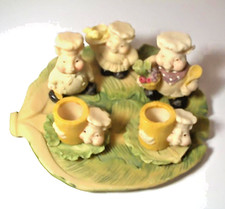 POPULAR IMPORTS MINI LITTLE PIG RESIN TEA SET