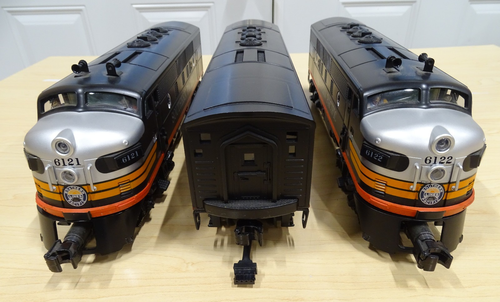SOUTHERN PACIFIC F-3 ABA DIESEL ENGINE SET RAILKING MTH 30-2994-1 / FEDEX FS - Picture 3 of 23