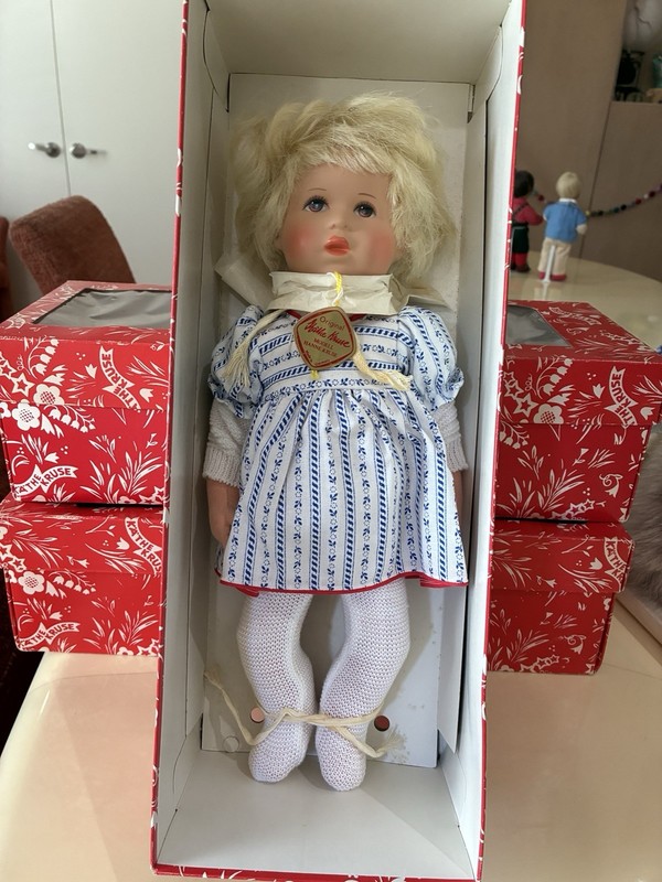 Kathe Kruz “baby” Nelle.  Mint In Box With Tag. 13 Inches. Vintage 1970’s
