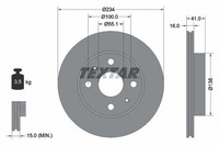 Textar Bremsscheibe Vorne FüR Daihatsu Passend FüR Subaru