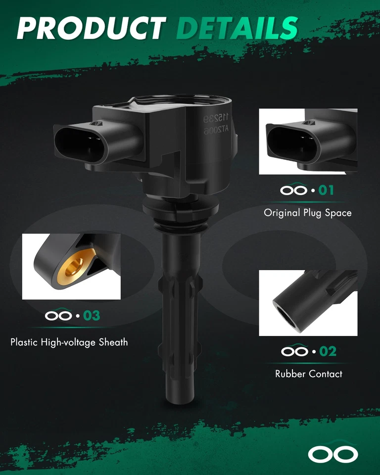 Ignition Coils & Spark Plugs For Mercedes-Benz G550 GLK350 C300 UF535 - Image 3 of 4