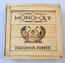 Indiana Jones Monopoly Board Game Wood Box Cr...