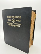 Allis Chalmers Tractor Service Repair Manual Knowledge Means Power D10 D14 Wd45