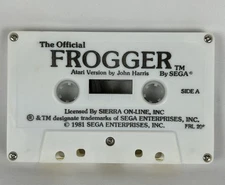 Official Frogger Atari Cassette Tape Sega Sierra Online 1981 Video Game