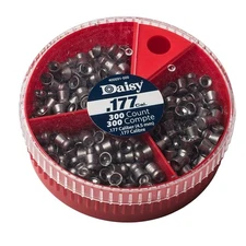 DAISY 300 Count / 3 Type HUNTING PELLET SAMPLER 4.5mm .177 Caliber Pellets +Case