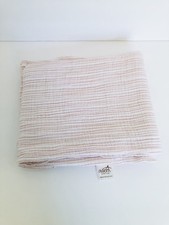 Aden Anais Baby Swaddle Muslin Blanket White Cotton Pink Stripes