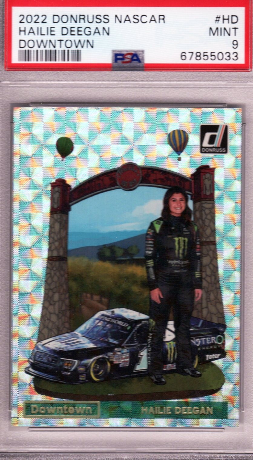 2022 Donruss NASCAR Racing HAILIE DEEGAN Downtown PSA 9 MINT!