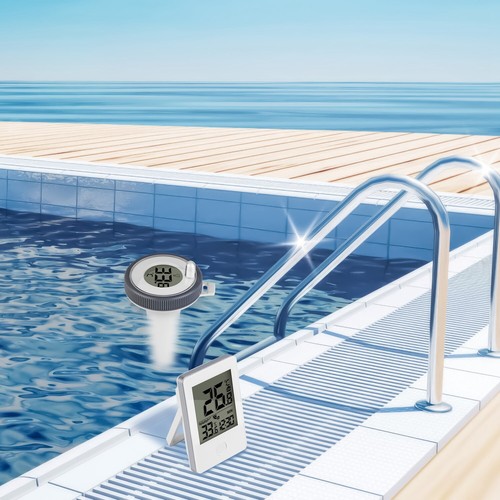 Pool Thermometer Floating Easy Read, Digital Swimming Pool Thermometer Wireless - Picture 13 of 16