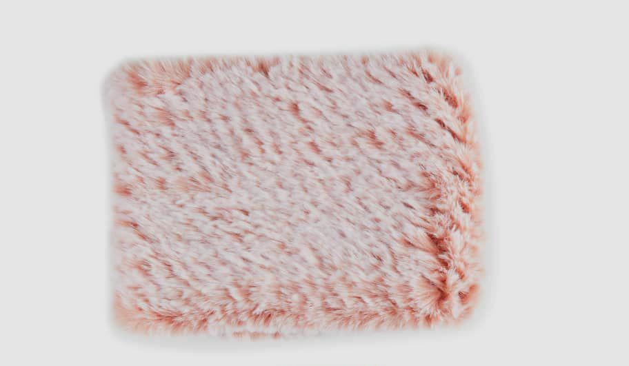 $125 Jocelyn Women's Pink Snowtop Faux-Fur Cowl Neck Warmer