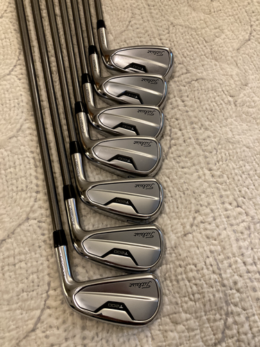 2021 Titleist T200 Iron Set 5-PW,W Aerotech Steelfiber i95 Graphite Stiff + 1/2"