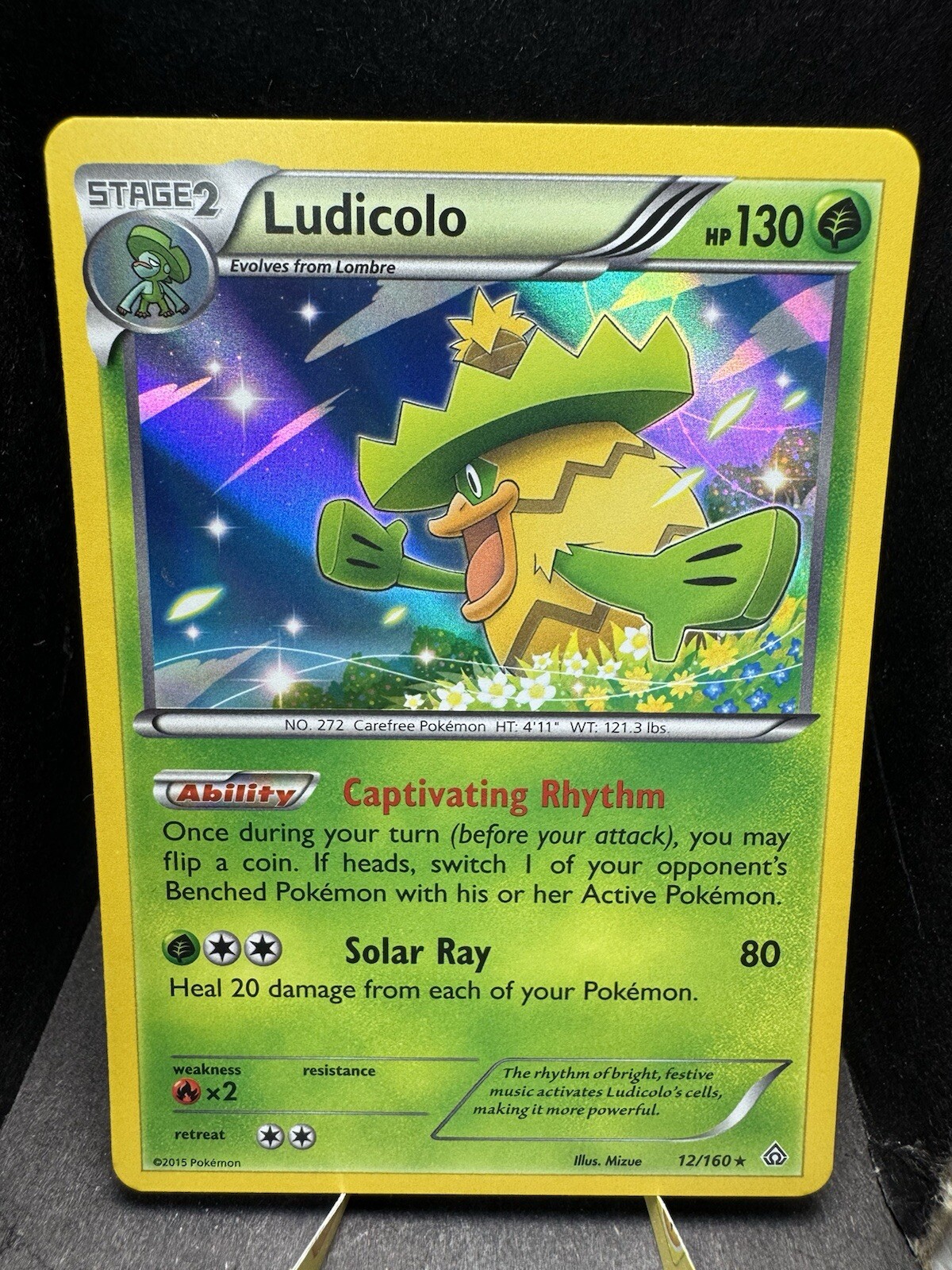 Pokemon TCG XY Primal Clash Ludicolo 12/160 Holo Rare NM!