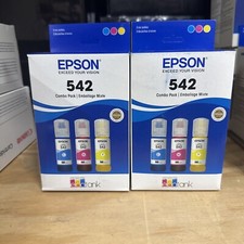 2 PACK EPSON 542 Ecotank Ink Ultra-High Capac...