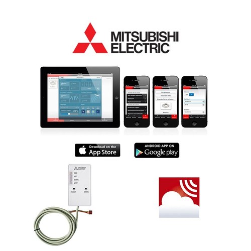 MITSUBISHI Klimaanlage MultiSplit Steuerung MELCloud WiFi Adapter MAC - 587IF-E - Afbeelding 2 van 10