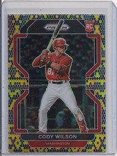 2022 Prizm #94 Cody Wilson Snakeskin Prizm 8/50 Rookie RC