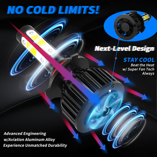 Kit de faros LED altos bajos + bombillas antiniebla para Nissan Quest 2004-2009 6000 k - Imagen 7 de 12