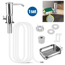 39'' Sink Soap Dispenser Kitchen ABS Hand Liquid Pump Bottle Tube Kit