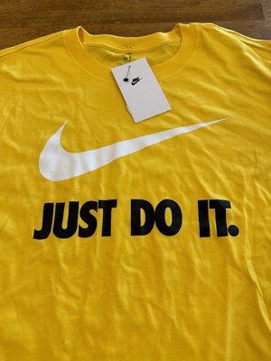 yellow just do it shirt