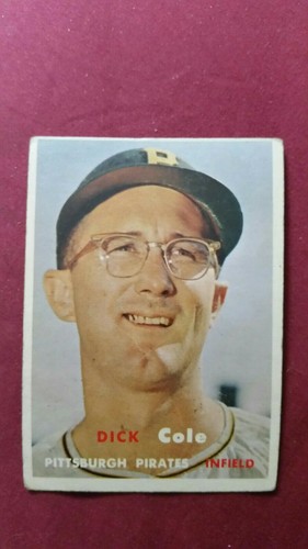 1957 Topps #234 Dick Cole, (VG+) - 第 1/2 張圖片
