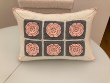 Cuscino arredo lavorazione granny uncinetto a mano