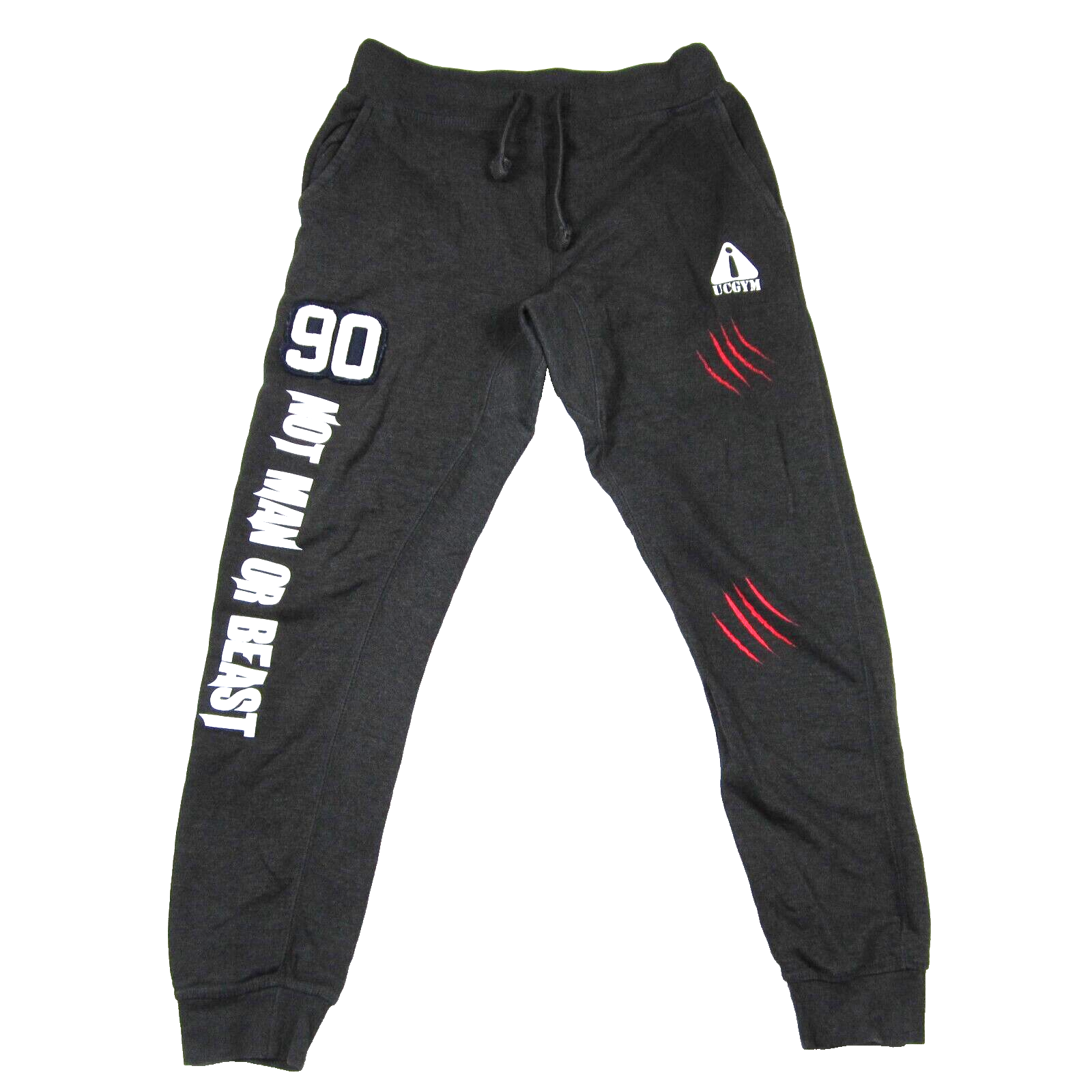 UCGYM Men's Medium Black Red White Jogger Sweatpants for Gym Training-image