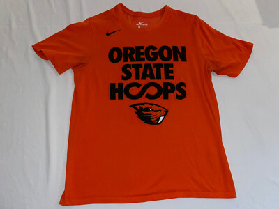 Nike Mens Oregon State Beavers Hoops T-Shirt Large Athletic Cut Orange NWOT!