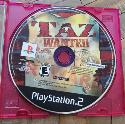 Taz Wanted Playstation 2 (disc only)