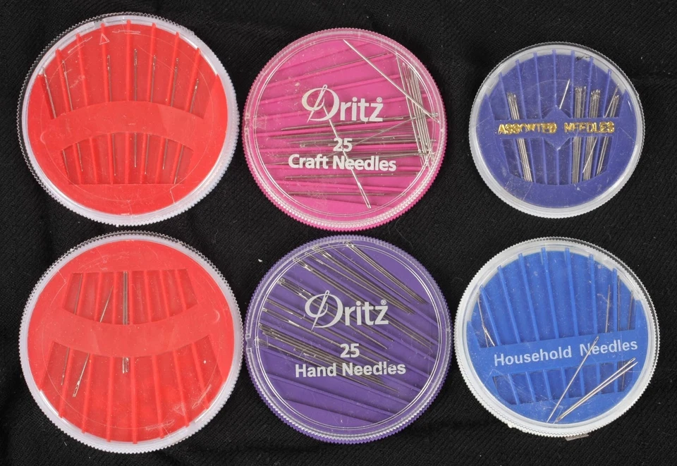 Lot of Sewing Tapestry Needles & Supplies Beads Yarn Darners Hem Tape Rick RacK - Image 2 of 4