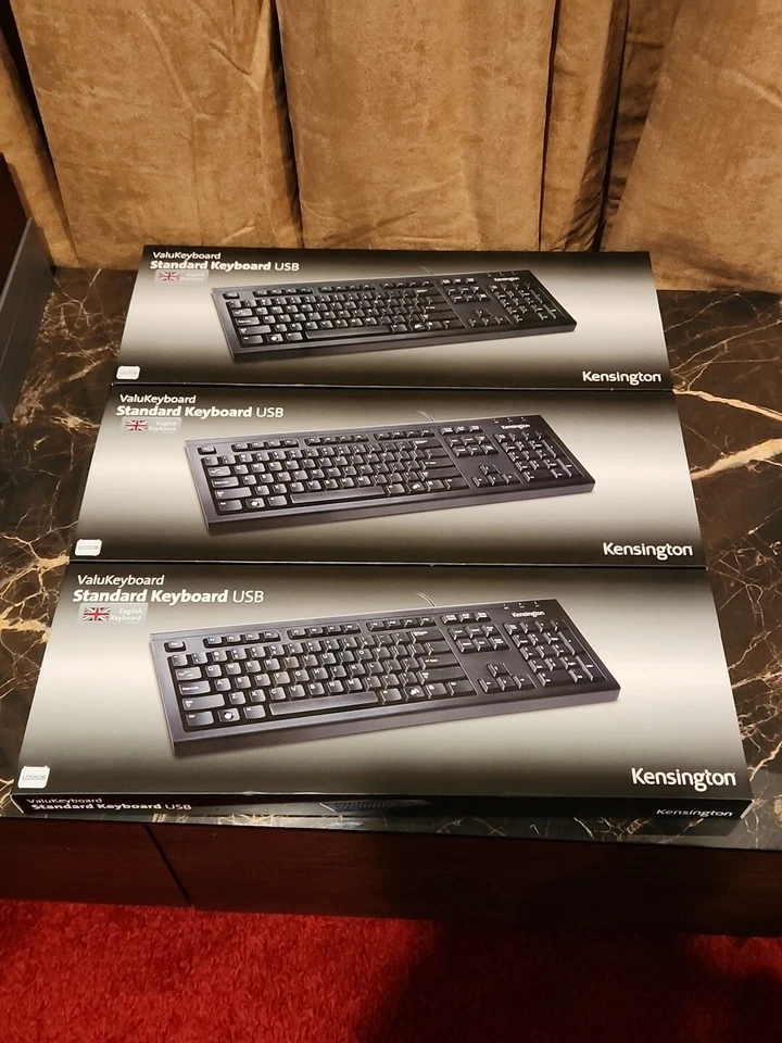 Keyboard 3x Kensington ValuKeyboard Standard USB English Black -Wired Connection - Image 2 of 4