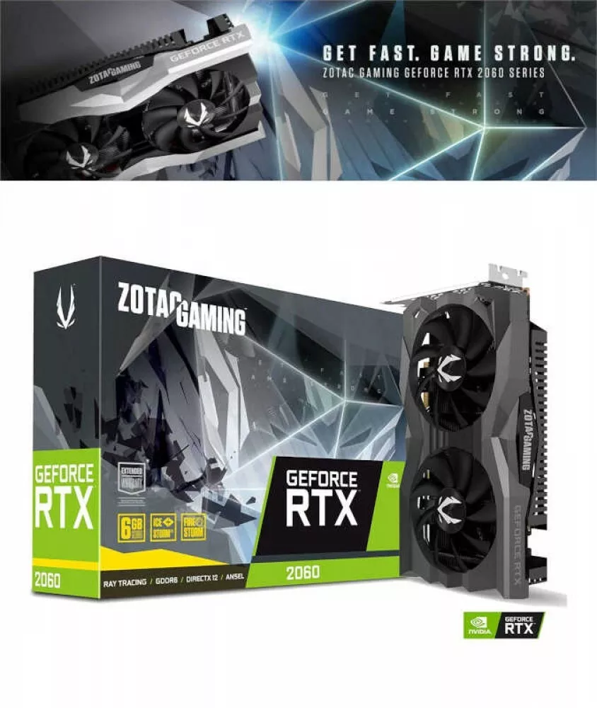 ZOTAC Video Card GAMING GeForce RTX 2060 PCI-Exp 3.0 x16 6GB GDDR6