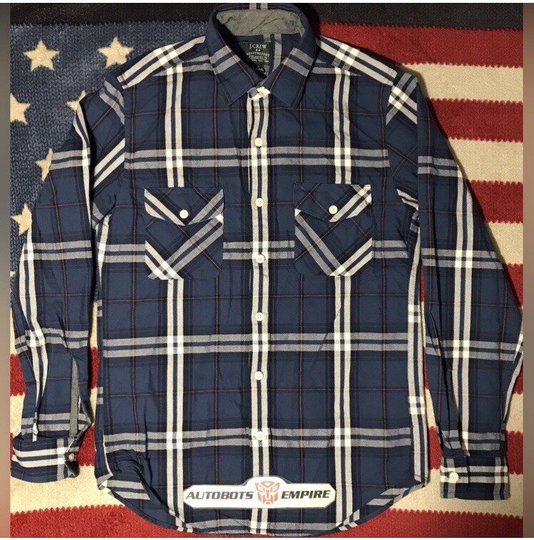 NWOT Vintage J CREW HEAVYWEIGHT FLANNEL Plaid Work Shirt S Rlx Sportsman Hunting