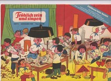 Frösi   Heft 1 / 1959 mit Umschlag= Bastelbogen