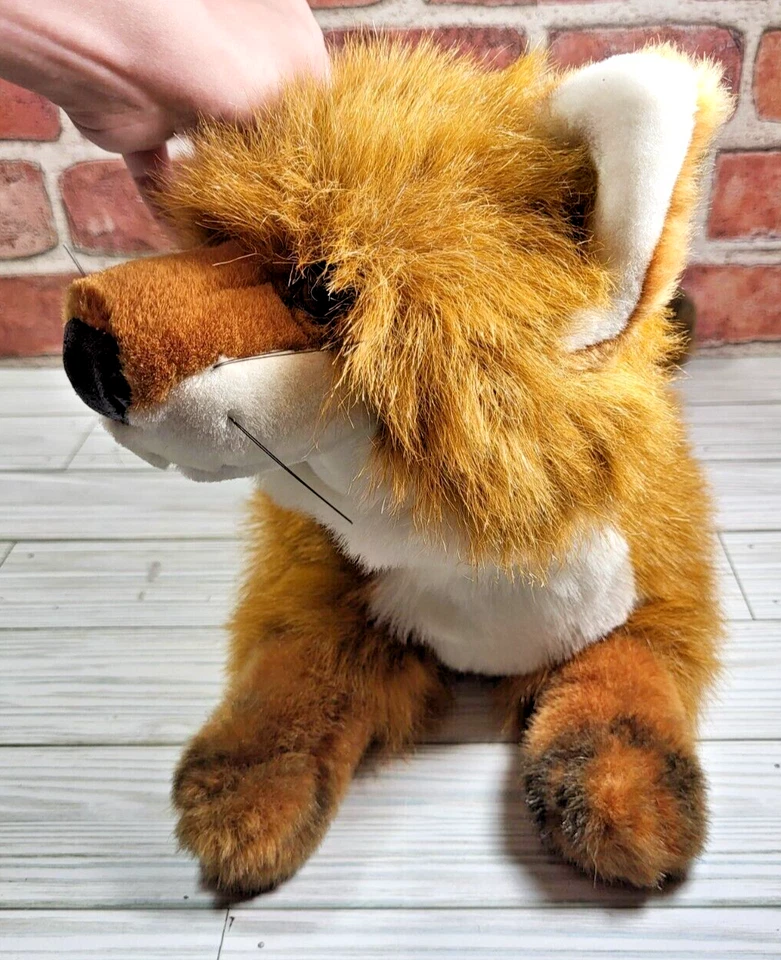 Vtg Plush Fox Unipak  Pregnant Fox with Kits, cubs,  babbies, stuffed animal - Image 3 of 4
