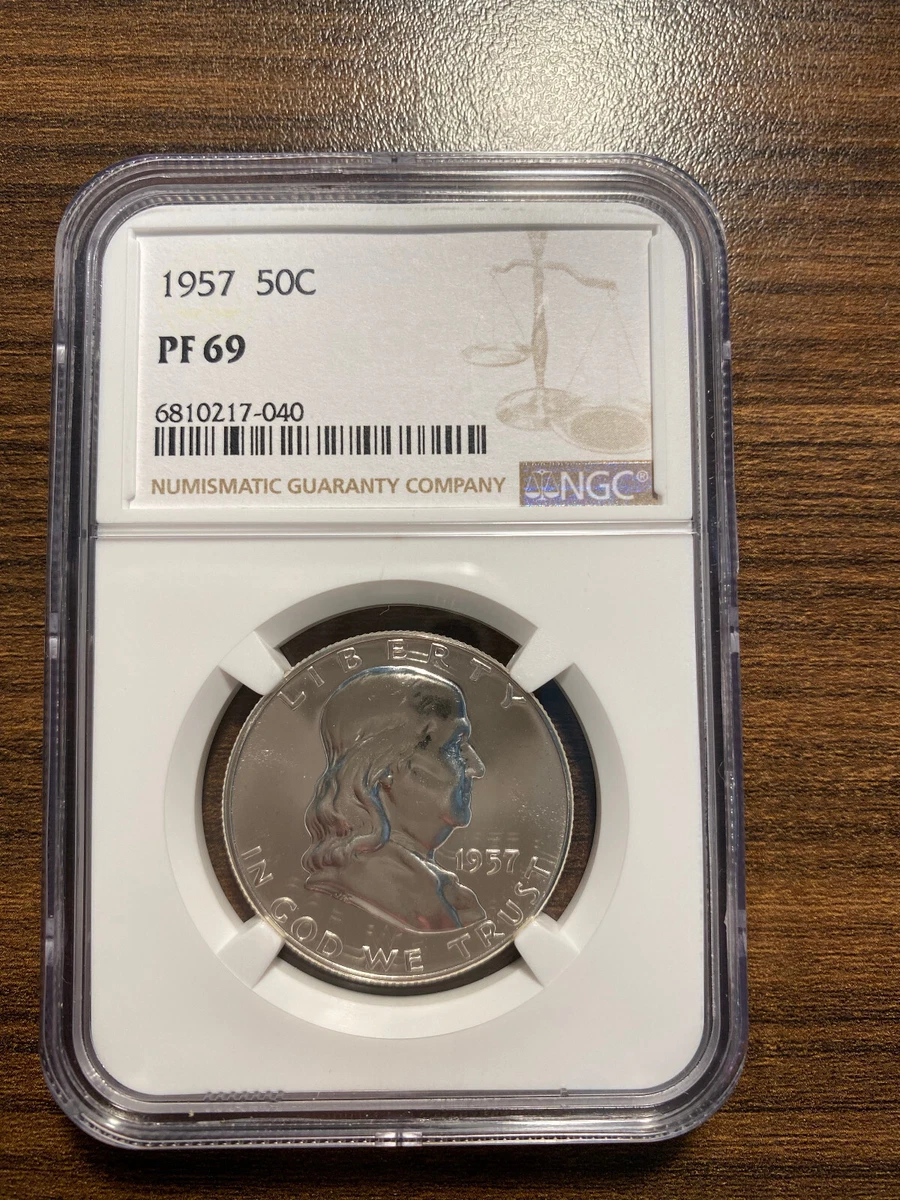 PR 69 Graded 1957 Franklin Half Dollars (1948-1963) for sale | eBay