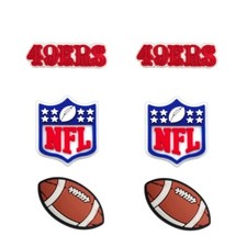 NFL San Francisco 49ers Football Team For Crocs Shoe Charms Jibbitz - 6 pieces