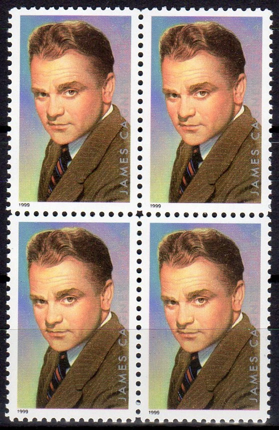 James Cagney, MiNr.: 4 x 3153 ** postfrisch,  MNH, 1999, Legend of Hollywood - Bild 1 von 1