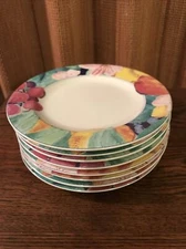 MIKASA Maxima cak26 EXOTIC GARDEN  - Set of 8 BREAD & BUTTER PLATES