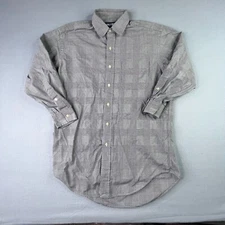 Polo Golf Ralph Lauren Shirt Small Glen Plaid Lofting Button Up Long Sleeve Mens