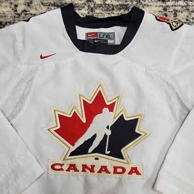 Nike Vtg Canada National Team Hockey Jersey White Embroidered