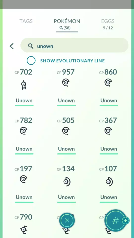 Pokemon Trade GO - Unown - Random letter for pokedex