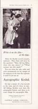 Print Ad Kodak Autographic Camera 1916 Half Page 5" x 16"